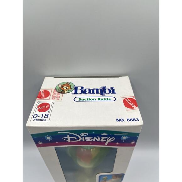 Vintage 90s Disney Bambi Thumper Suction Rattle - New! - Picture 3 of 12